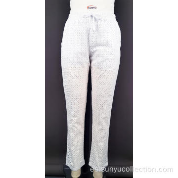Pantalones de algodón tejidos de Ladie